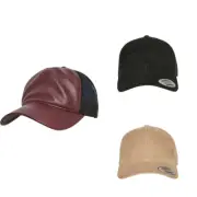 Flexfit by Yupoong Imitation Suede Leather Trucker Cap 6606SU - Headwear