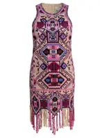 [Isabel Marant] Isabel Marant-Embroidered Dress With Bangs Abiti Rosa-Donna 38