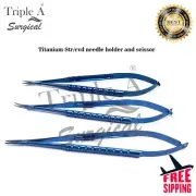 New Titanium micro needle holder and scissor 18cm neurosurgery instruments