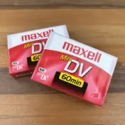 2 Maxell Mini DV 60 min Camcorder Blank Cassette Tapes DVM60SE New Sealed