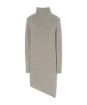 Jil Sander Roll-Neck Asymmetric Jumper DE36 Gray