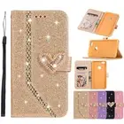 Glitter Love Diamond Wallet Phone Case For Samsung A13 A52 A51 A23 A50 A53 5G