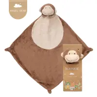 在飛比找PChome24h購物優惠-美國 Angel Dear 動物嬰兒安撫巾單入禮盒 (棕色小