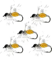 Gmokluytw Dry Fly Attractor | Bright Colors Dry Fly Hatch Attractor Hand Wovened - High Visibility Fishing Fly in Protective Box, Fly Fishing Supplies for Crappie, Gamefish