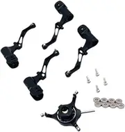 ＫＬＫＣＭＳ RC Helicopter Swashplate Set DIY Repairing RC Aircraft Accessories for K124, Black