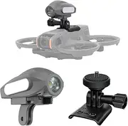 Drone Strobe Light Compatible With DJI Avata 2 - Anti-Collision Search and Navigation LED for Night Flights - Camera Adapter Mount Extension Carrying Stand