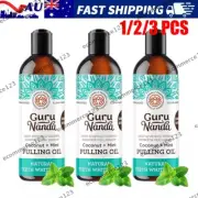 1/2/3x GuruNanda Oil Pulling Mouthwash with Coconut & Peppermint Oils & Tongue