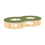 Jooyes Puzzle Series Double Circle Seating Bench Setting