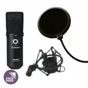 Alctron UM900V USB Podcaster Microphone with Shock Mount and Pop Shield