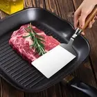 Stainless Steel Pizza Spatula Burger Turner Easily Cleaning Flat Top Metal
