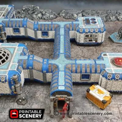Connecting Corridors - 28mm 32mm Brave New Worlds Sanctuary 17 Terrain Scatter D