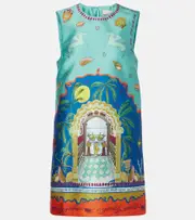 [Alemais] Alémais Surrealist Summer printed minidress UK 12 multicoloured