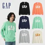 GAP 男裝 LOGO大學T 碳素軟磨法式圈織系列-多色可選(877448)