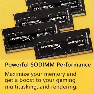 金士頓 HyperX Impact DDR4 筆記本電腦內存 4GB 8GB 16GB 3200MHz 2400MHz 