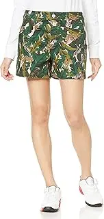 Jack Bunny(ジャックバニー) 263-1132226 Women's Half Pants, High Power Stretch, Jungle Pattern, Golf Wear