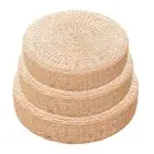 Handcrafted Knitted Straw Seat Cushion Pouf Yoga Padded Chair Tatami Cushion