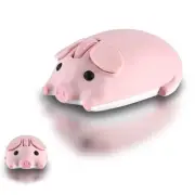 Cute Pig Design Wireless Mouse Dual Mode Bluetooth & USB Mouse, Silent Operat...
