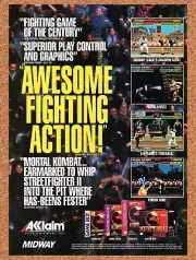 1992 Mortal Kombat SNES Original Advertisement / Retro Wall Art v18