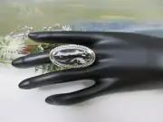 PAUL DEASY STERLING SILVER WHITE BUFFALO STONE RING SIZE 6 - NWT