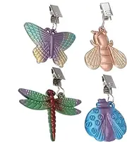 Tablecloth Weights Clips | 4X Tablecloth Weights Clips Painted Pendants,Home Dining Table Cover Clamp Zinc Alloy Tablecloth Weights for Gathering, Buffet