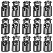 50 Pcs Plastic Cord Locks Single Hole Spring Toggle Stopper for Drawstring Bags