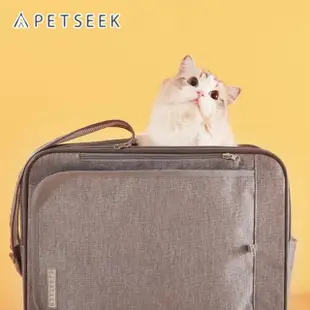 【PETSEEK】極簡 外出多功能 三用寵物包(PT037)