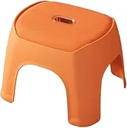 EUIOOVM Soft and Safe Bathroom Step Stool- for Kids and Adults Alike Environmentally Friendly Materials ABS Safe and Durable, Orange, Big