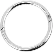 CONGARTENO Carbon Steel Receiver Nose Livestock Nose Buckle for Cattle Silver Color Easy Locking Sturdy