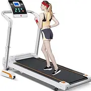 Folding Treadmill for Home Portable Electric Treadmill Running Exercise Machine Compact Treadmill Foldable Heart Rate 5Inch Sn for Small Apartments and Offices