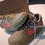 OFF-WHITE X NIKE AIR MAX 90 聯名 沙漠黃 AA7293-200 慢跑鞋