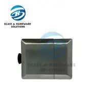 12mm Frameless Pool Latch 180 Degree Glass to Glass Mirror Satin Matt Black