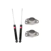 Pair Rear KYB Shock Absorbers Strut Mount Kit for Volkswagen CC Passat 3C 08-ON