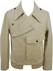 [militaryharbor] WW2 WWII German Heer Panzer Summer HBT Off-White wrap/Jacket Type II