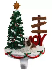 Cocker Spaniel Stocking Holder Hanger Brown/White