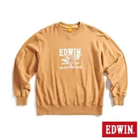 在飛比找momo購物網優惠-【EDWIN】男裝 橘標 摔角手E君摔角技寬版厚長袖T恤(土