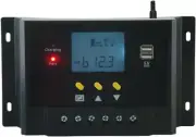 NUZAMAS 12V/24V Solar Panel Regulator Charge Controller 60A PWM LCD Display