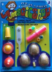 Vintage Magic Show set for children 5 tricks