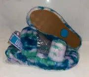 Ugg Womens Oh Yeah Marble Slide Slippers Aqua Blue Sheepskin Size 6 New 1122555