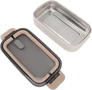 Leakproof, 304 Stainless Steel Lunch Box for Kids Adults, 4 Compartments, 700ml Capacity, Insulated, Microwave Safe, Outdoor Picnics, Office Lunches (Khaki)
