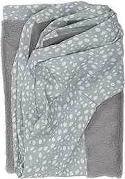 Furhaven Replacement Dog Bed Cover Plush & Almond Print L Shaped Chaise, Machine Washable - Gray Almonds, Medium