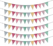 PennantBuntingBannerFlag, 72Flags BurlapBunting Banner,Triangle Flag Imitated Linen Burlap Bunting Bunting Banner,Multicolour TriangleBunting Banner,Pennant Bunting Imitated Linen Burlap Bunting