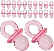 Generic 200pcs Mini Nipple Bulk Ornaments Party Supplies Decorations Ornament Shower Game Table Scatter for Shower Pink Acrylic