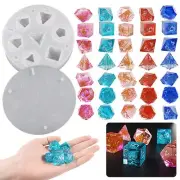 Dice Molds for Resin, 7 Shapes Dice Resin Mold Silicone