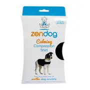 Zendog Calming Compression Shirt for Dogs Black Large