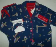 NWT PJ Salvage Blue RESCUE DOGS Flannel Pajama/Lounge Set S PAWS & ENJOY LIFE