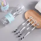 8pcs/set Adult Toothbrush Dual-purpose Remove Bad Breath Adult Bamboo Tongue