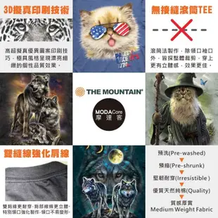 【摩達客】美國進口The Mountain 彩繪小野貓 純棉環保短袖T恤 (5折)