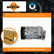 Air Con Compressor fits DS DS4 CROSSBACK 100, 120 1.6D 15 to 18 NRF Quality New
