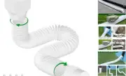 -Rain Gutter Downspout Extensions, Gutter Extender for Rainwater 1 Pack White