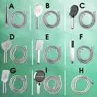ACA Chrome Round/Square Handheld Shower Head Set Rose with 1.5m Water Hose WELS